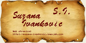 Suzana Ivanković vizit kartica